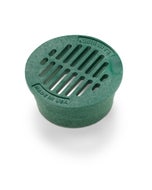 DG3RFG - 3 inch Plastic Round Flat Drainage Grate - Green